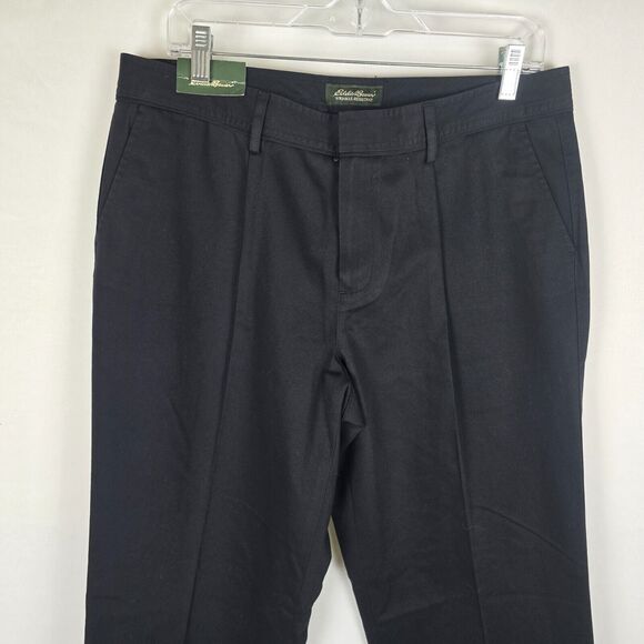 Eddie Bauer Trousers Women's 12 Blakely Fit Wrinkle Resistant Black NWT - Picture 2 of 13